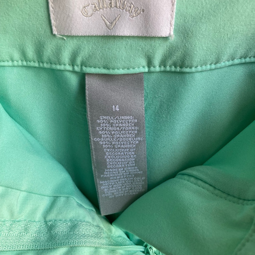 Callaway ladies mint green skort size 14 - Picture 2 of 4
